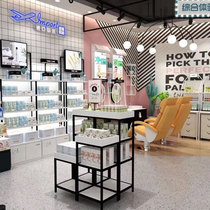 Cosmetics shelf Display rack High and low rack Promotional combination rack Beauty skin care back cabinet