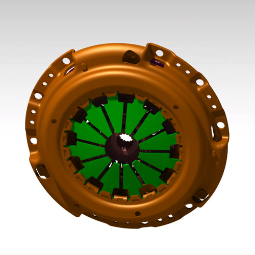 汽车clutch膜片式离合器catia工业设计图纸3D三维模型资料建模