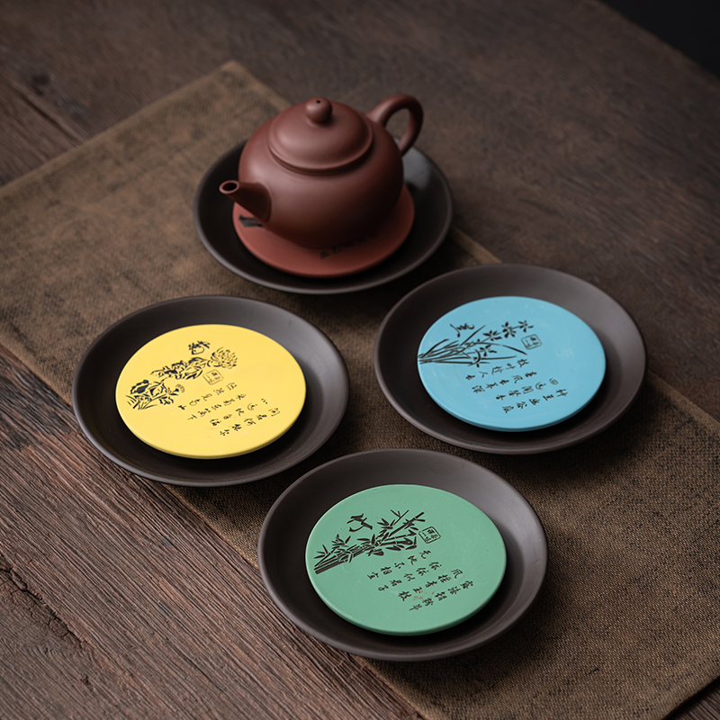 Purple kettler Matting Mat Insulation Mat Machine Tea kettle Base Tea kettle Base Tea Tools Accessories