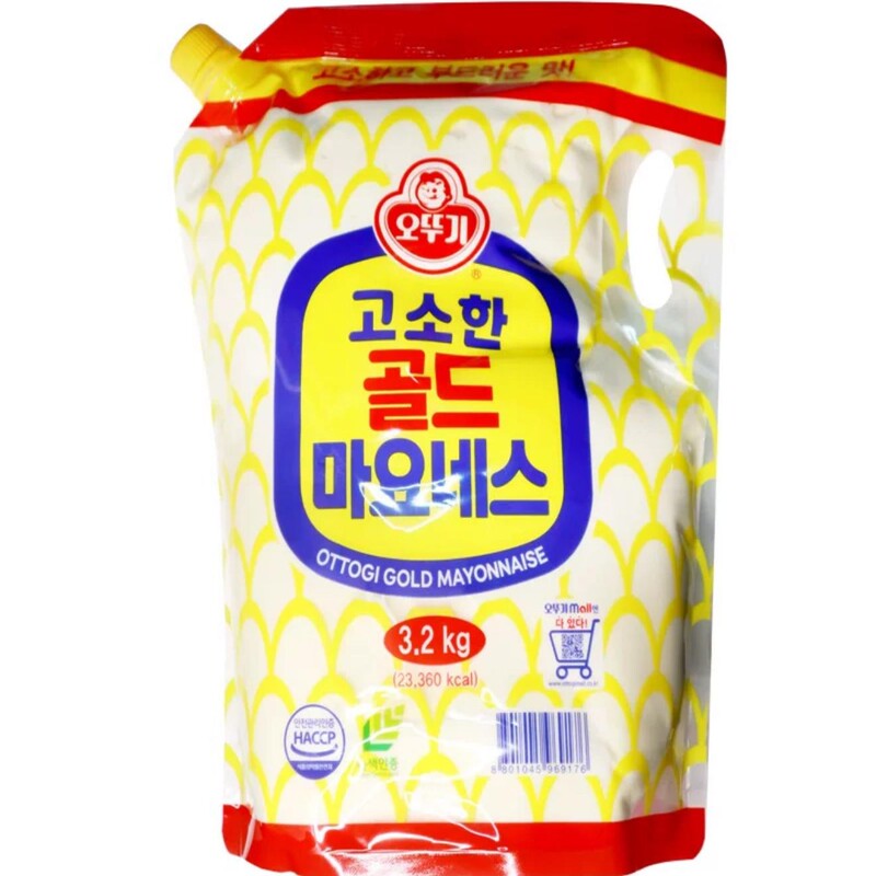 Korean Original Imported Packaging Ottogi Salad Dressing, Otsuki Mayonnaise, Salad Dressing 3.2Kg/Restaurant Bagged