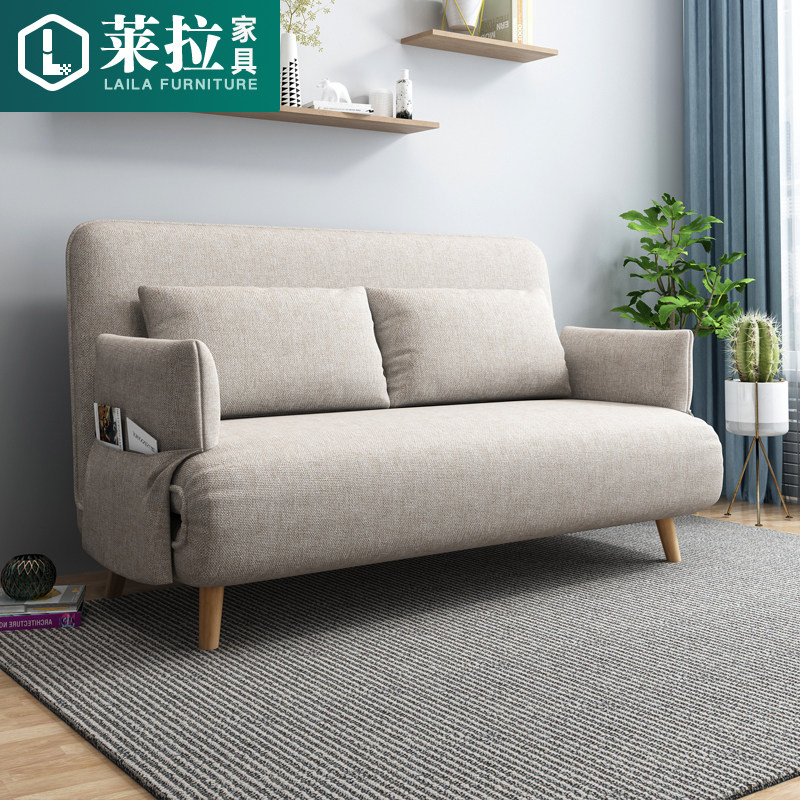 Sloth Sofa Bed Foldable Dual-use Living Room Double Digit Small Family Tech Cloth Balcony Multifunction Bed 1 2 m-Taobao