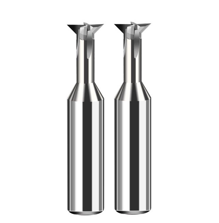Whole tungsten steel dovetail slot milling cutter aluminum with 2 3 4 5 6 8 10 12x45 degree alloy dovetail slot Cao milling cutter