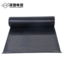 High voltage insulating rubber pad power distribution room insulating rubber board black industrial rubber pad insulating ground glue 3 5 8 10mm