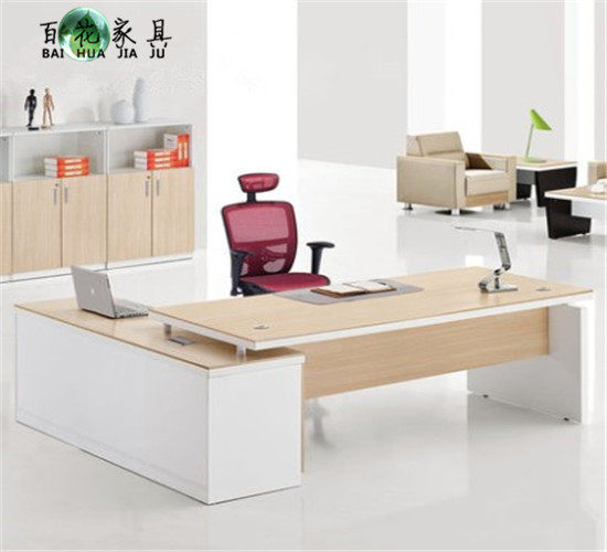 Xi'an Baihua Office Furniture Boss Desk Board Executive Desk Modern Desk Manager Desk Simple Supervisor Desk