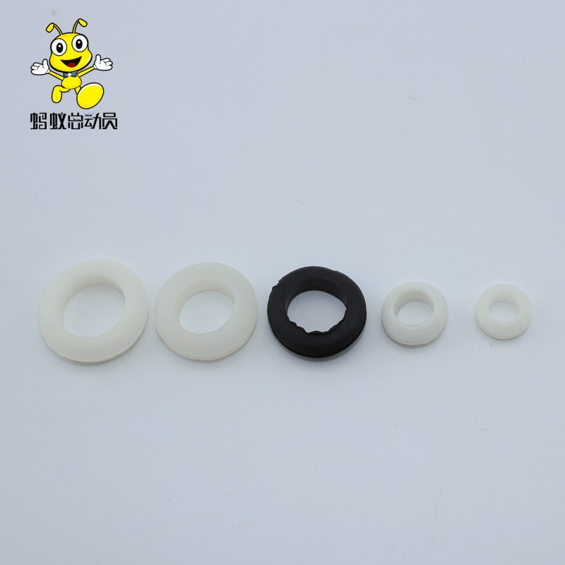 Black Seal ring Fixed ring White plastic ring inner diameter 8 10 16 18 20 25 30mm