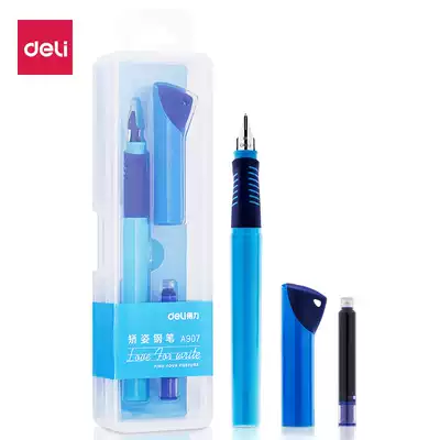 Deli pen Iridium pen Student beginner posture correction pen Holding pen posture correction Triangle rod writing practice