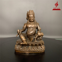 Domestic Buddha statue Bodhisattva yellow God of Wealth 9cm copper fine-cast old mold xtreme Karma Ruyi shop 