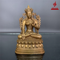 Domestic old model Buddha statue Bai Duomu 13cm red copper Seiko solemn town house Karma Ruyi Store