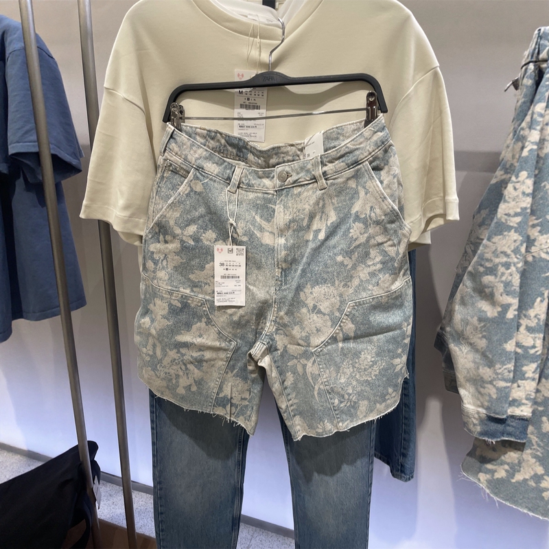 Zara Genuine Men's Clothing Domestic Purchasing Agent April Printed Patch Pocket Loose Casual Shorts 6987410 6987/410 Zara Genuine Men's Clothing Domestic Purchasing Agent April Printed Patch Pocket Loose Casual Shorts 6987410 6987/410
