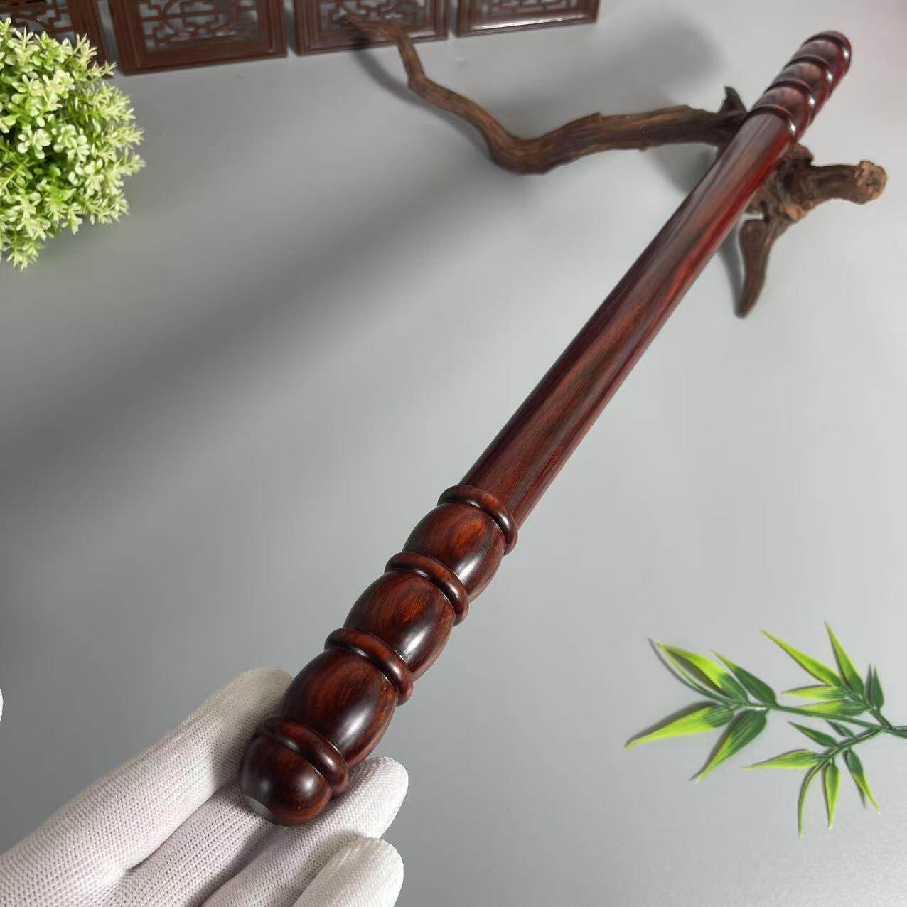紫檀木葫芦棍：古韵解压神器，健身盘玩两不误！-太极棍-淘宝好物网