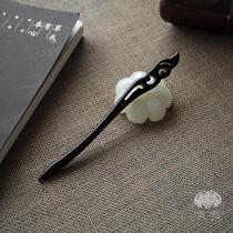 Ancient style hairpin classical hairpin natural Ebony ancient hair headdress creative birthday gift to give goddess gift