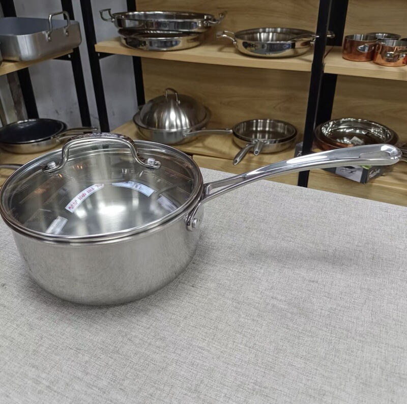 American Cuisinart 5-Layer Steel Copper-Coated Milk Pot 18cm Non-Coated Baby Food Supplement Noodle Cooking Pot