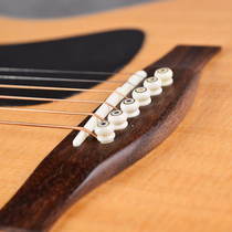 Folk acoustic guitar Ebony solid string cone solid string nail Cow bone string vertebral tail nail Classical guitar black and white string nail string column