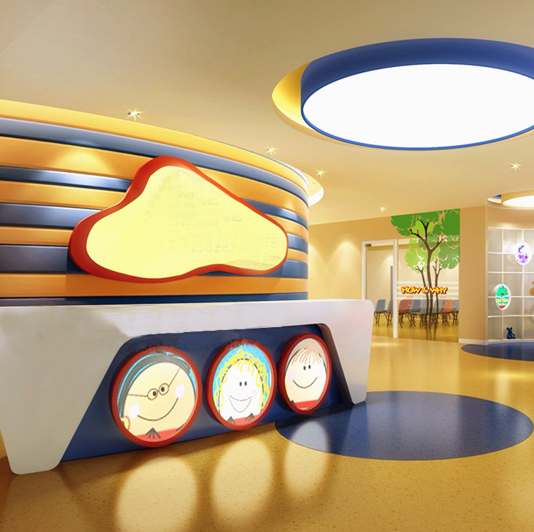 Training school paint front desk Preparatory Education Center reception counter office front desk fashion front desk