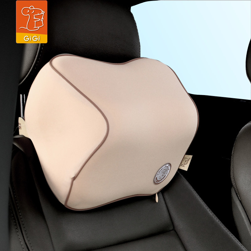 Gigi car pillow neck pillow memory cotton headrest car leaning pillow seat pillow breathable universal car head against