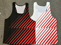 Sports students mens and womens training clothes sprint marathon running quick-drying vest striped vest breathable and comfortable