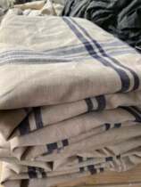 Plain linen linen striped sheets