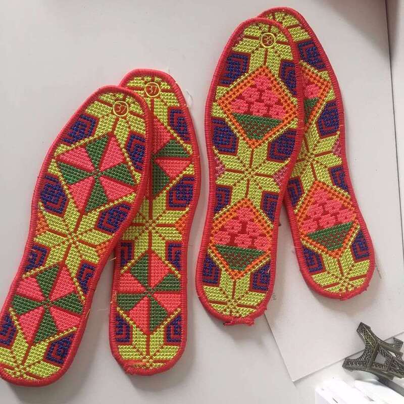 Finished Encrypted Embroidered Insoles for Men and Women, Sweat-Absorbent, Breathable, Deodorant, Cross-Stitch Embroidery, Spring and Autumn Festive Cotton Thick Rice Embroidery Finished Encrypted Embroidered Insoles for Men and Women, Sweat-Absorbent, Breathable, Deodorant, Cross-Stitch Embroidery, Spring and Autumn Festive Cotton Thick Rice Embroidery