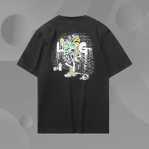 Li Ning Short Sleeve T-shirt Men and Women Same 2021 Spring New Sports Jacket Couple Crewneck Sportswear AHSR406