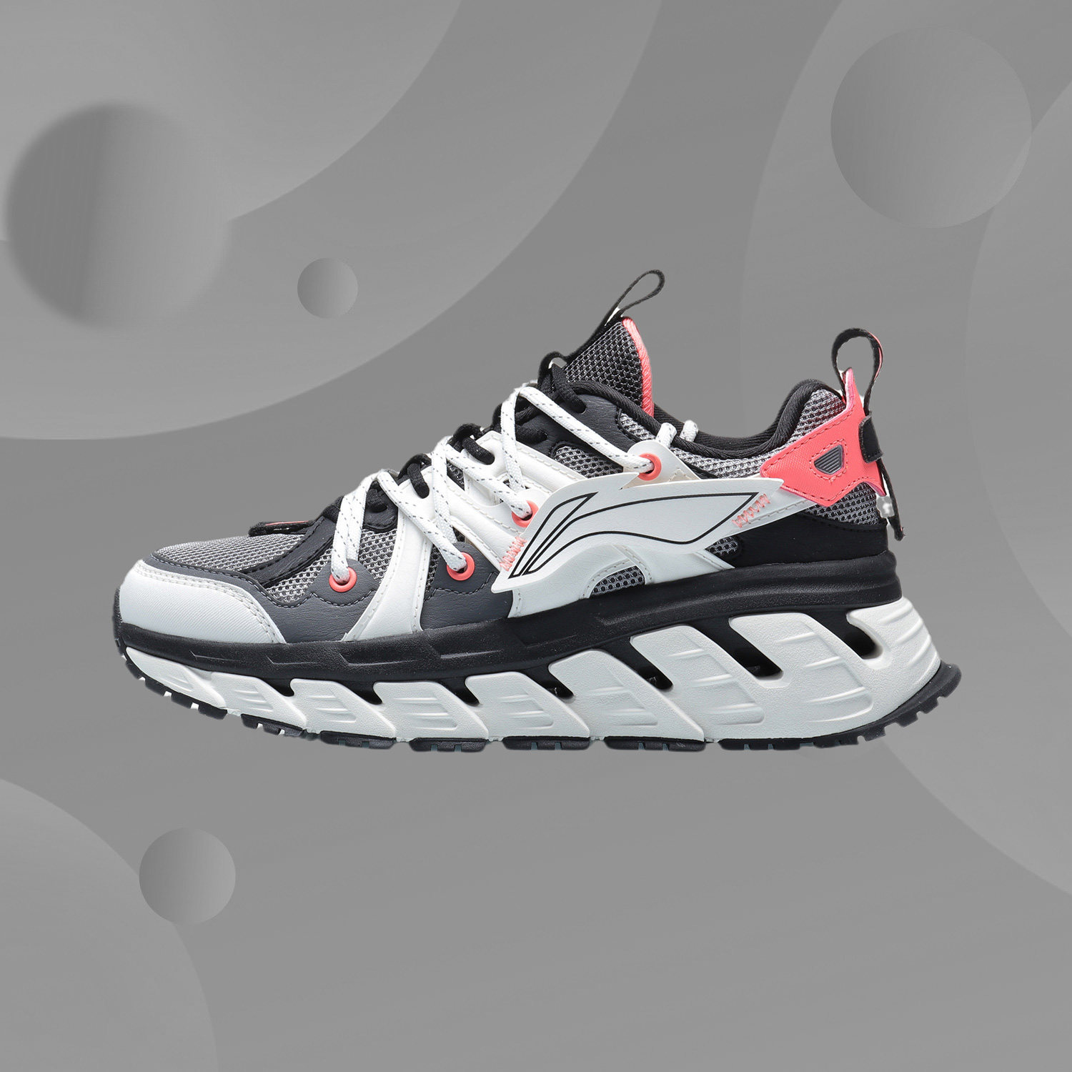 Li Ning sports comfortable light breathable fashion cushioning rebound flying wing women's fashion running shoes ARLQ044