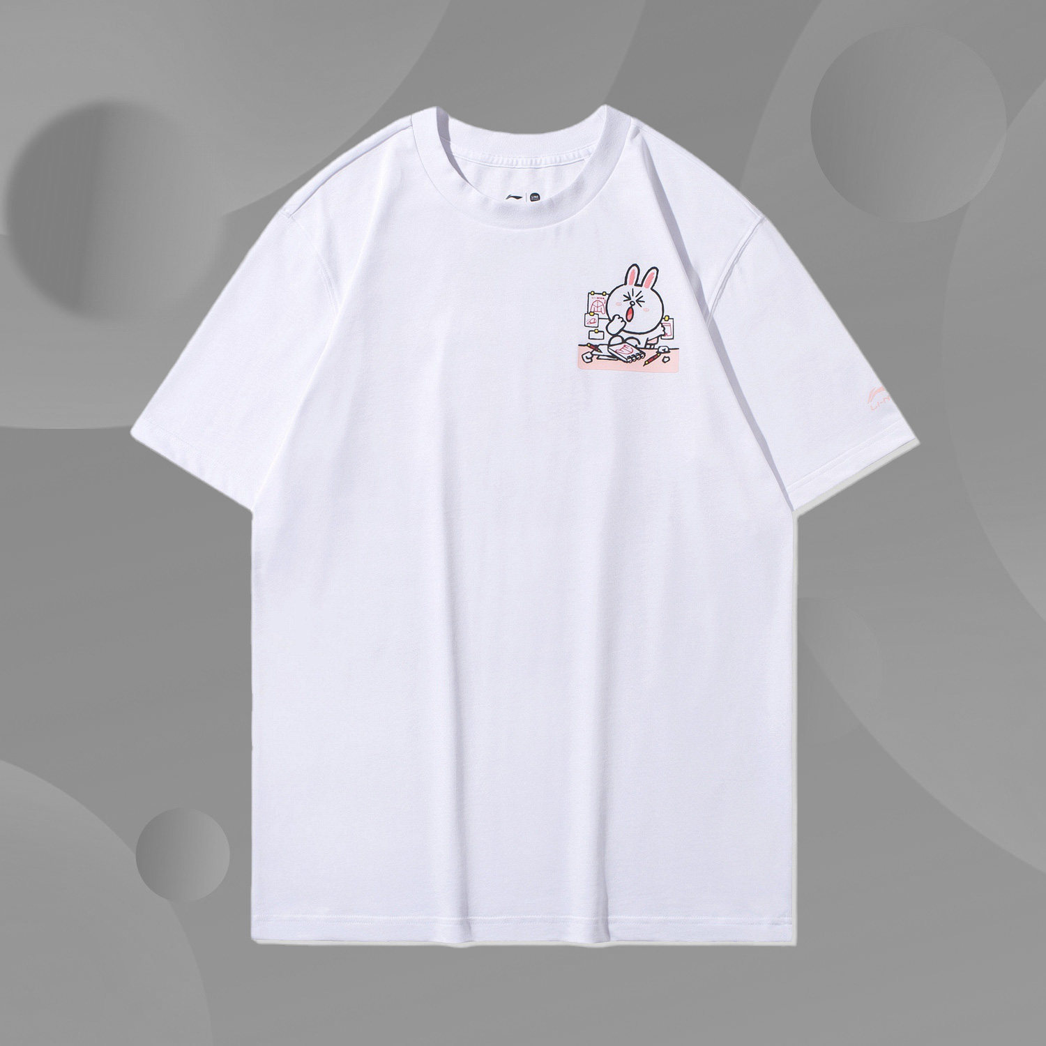 Li ning LI-NING x LINE FRIENDS joint series men's and women's short sleeve t-shirt AHSQ870