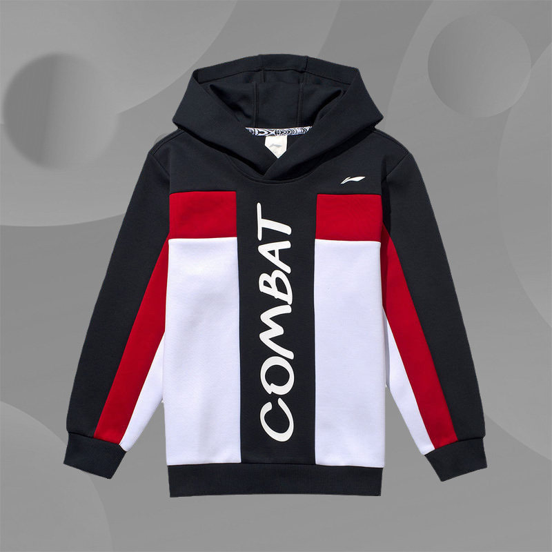 Li Ning Tong Clothing 2020 Spring Festival Basketball Series Sleeve Heads of Lianhood Sports Shirt Sports Leisure Children's Weater YWDQ043