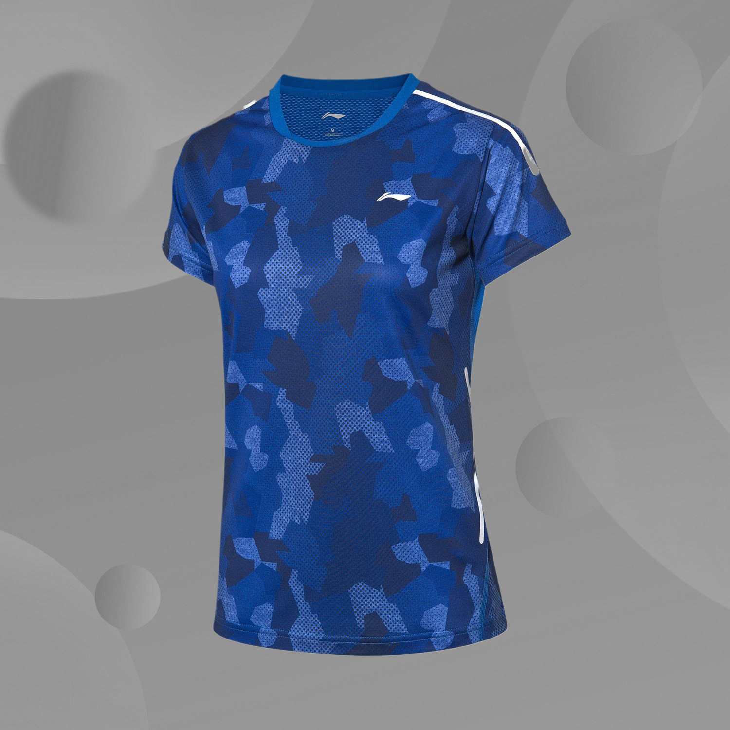 LINING Li Ningxia women's perspiration round collar moisture absorption motion Regular short sleeve T-shirt AAYN044-3