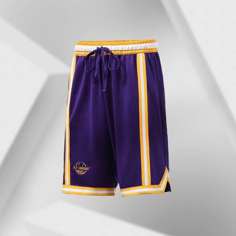 Li Ning Shorts Men's 2021 Summer Sports Pants Loose Competition Pants Basketball Pants AAPR353