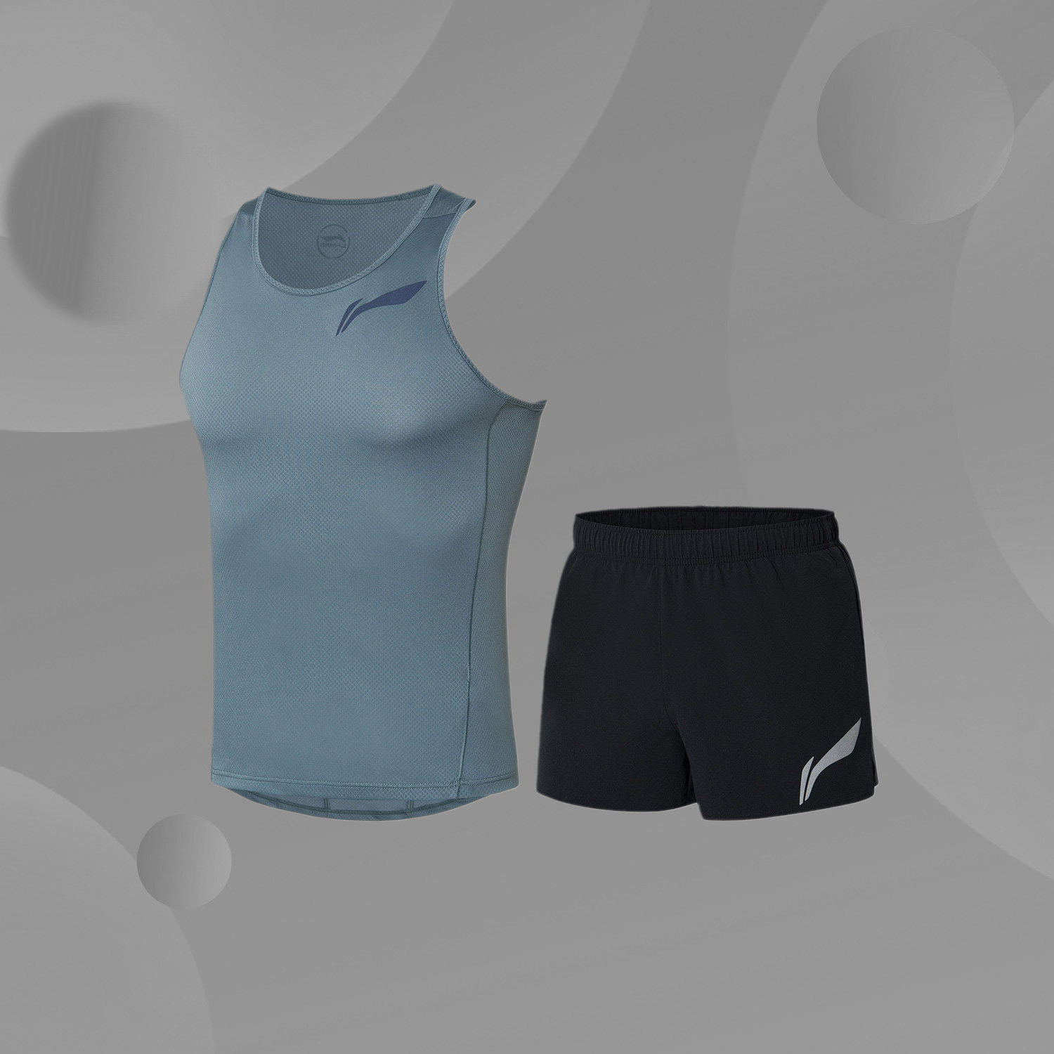 Li Ning Running Competition Suit Men's Running Series Handsome Men's Cool Reflective Sportswear AATR089