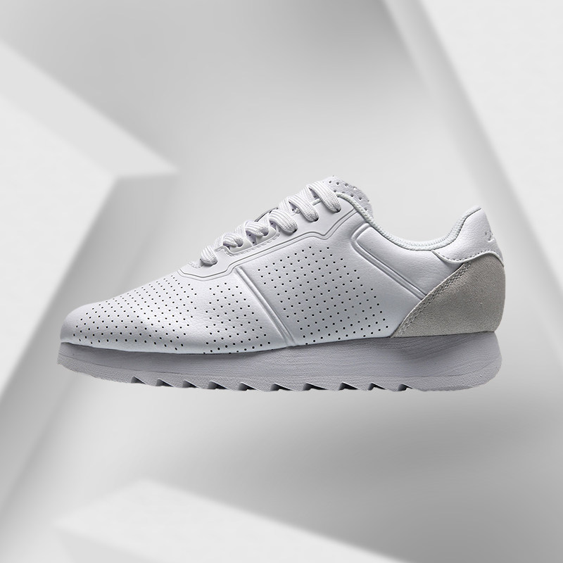 Li Ning 2018 new women's running lace-up light support sneakers classic casual shoes AGCN126