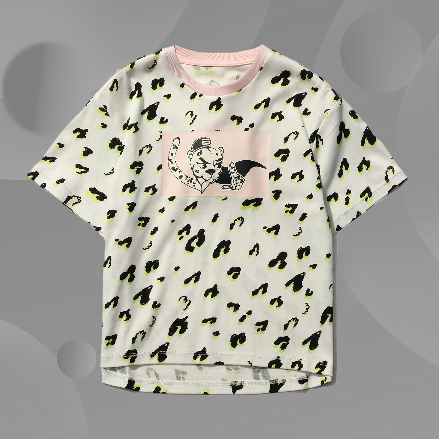 Li Ning Children's Wear 2021 Summer New Girls Crewneck Short Sleeve T-shirt Children's Short Sleeve T-shirt YHSR044