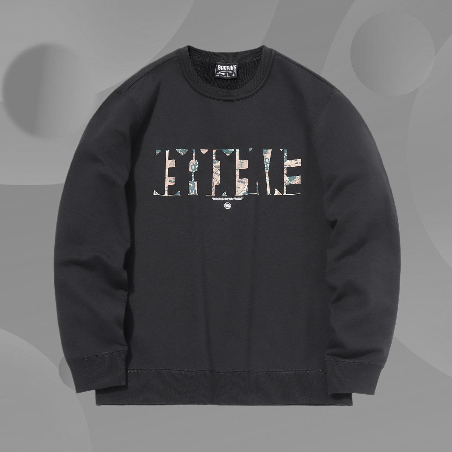 Li Ning Fashion 2021 New Sports Fashion BADFIVE Basketball Series Men's Turtleneck Casual Top AWDR091