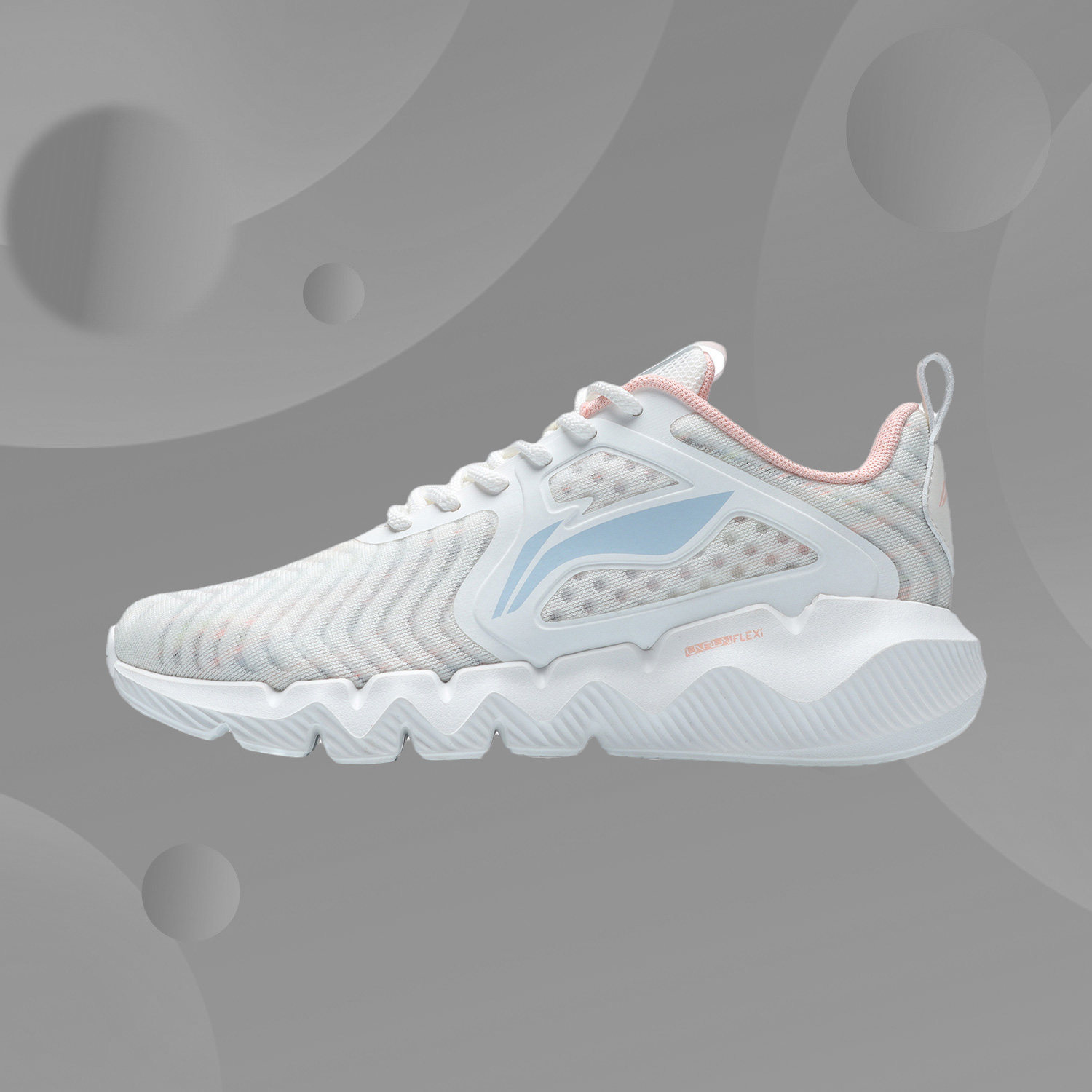 Li Ning casual fashion low-top sports light comfort tide women's one-piece woven shock-absorbing running shoes ARHR058