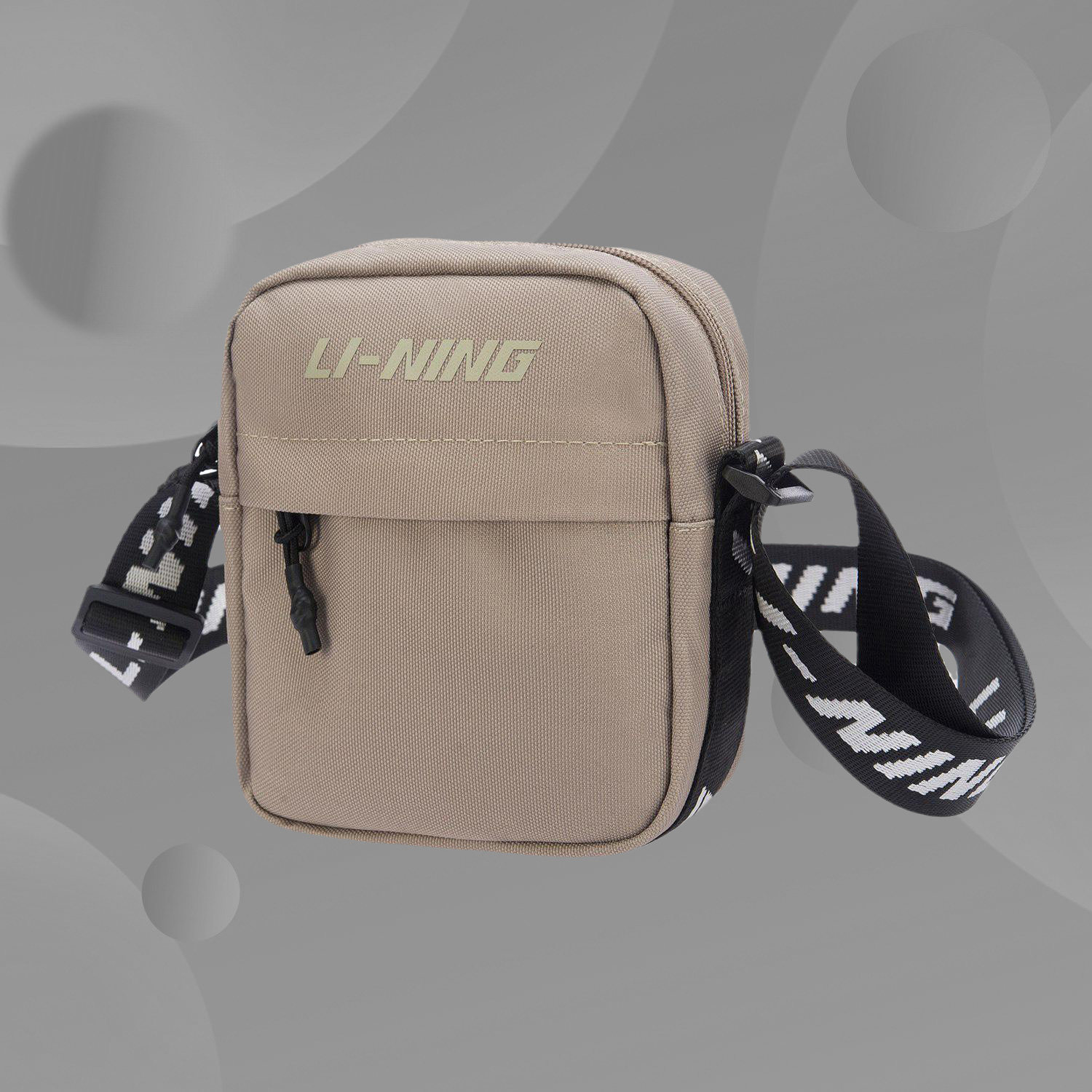 Li Ning Single Shoulder Bag Inclined Cross-Pack Men's Bag Women's Bag bag 2021 Xia new sports casual bag waist pack ABDR304
