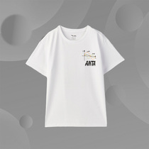 Anta Children's Wear 20 Years Little Boy Crewneck Short Sleeve Knitted Shirt Summer Anti-mosquito Cotton Sweat Absorbing 352029116