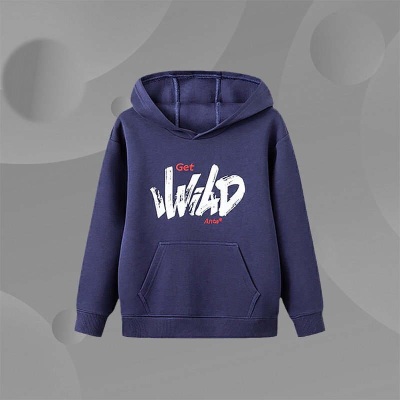 Anta Children's Wear 2021 Spring Men's Middle School Children's Fashion Leisure Joker Hooded Sweatshirt 352118710