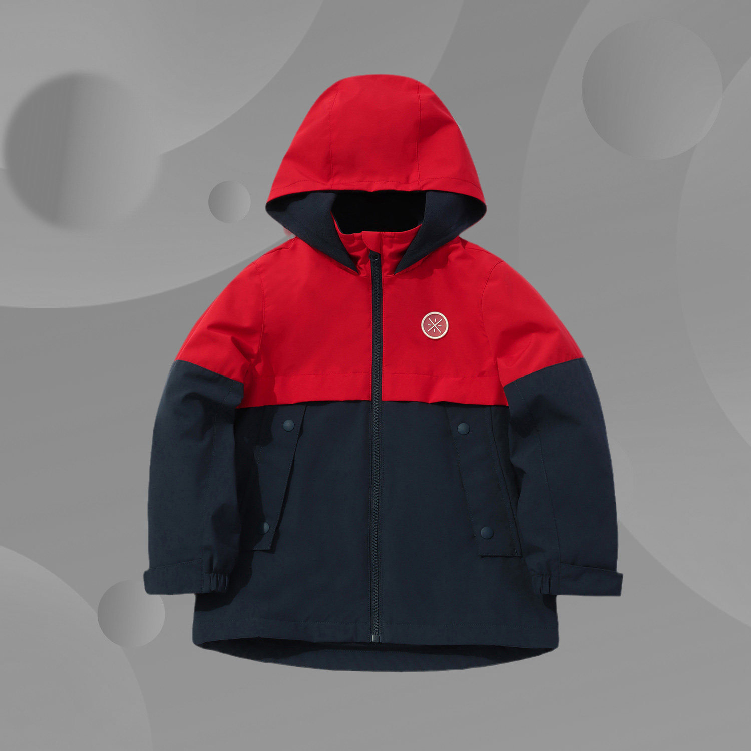 Li Ning children's windbreaker fashion sports series plus velvet warm casual windbreaker YFDQ065