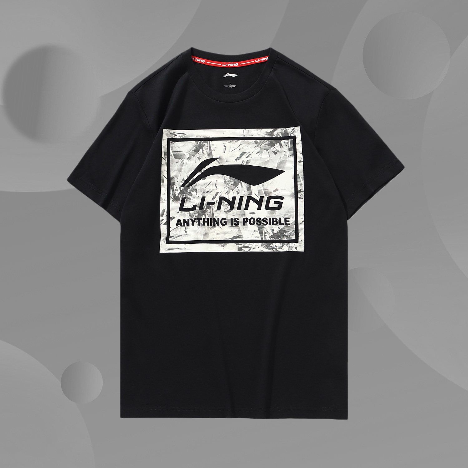 Li Ning Fashion Leisure Fashion Sports Breathable Fashion Series Men's Short Sleeve T-Shirt AHSP493