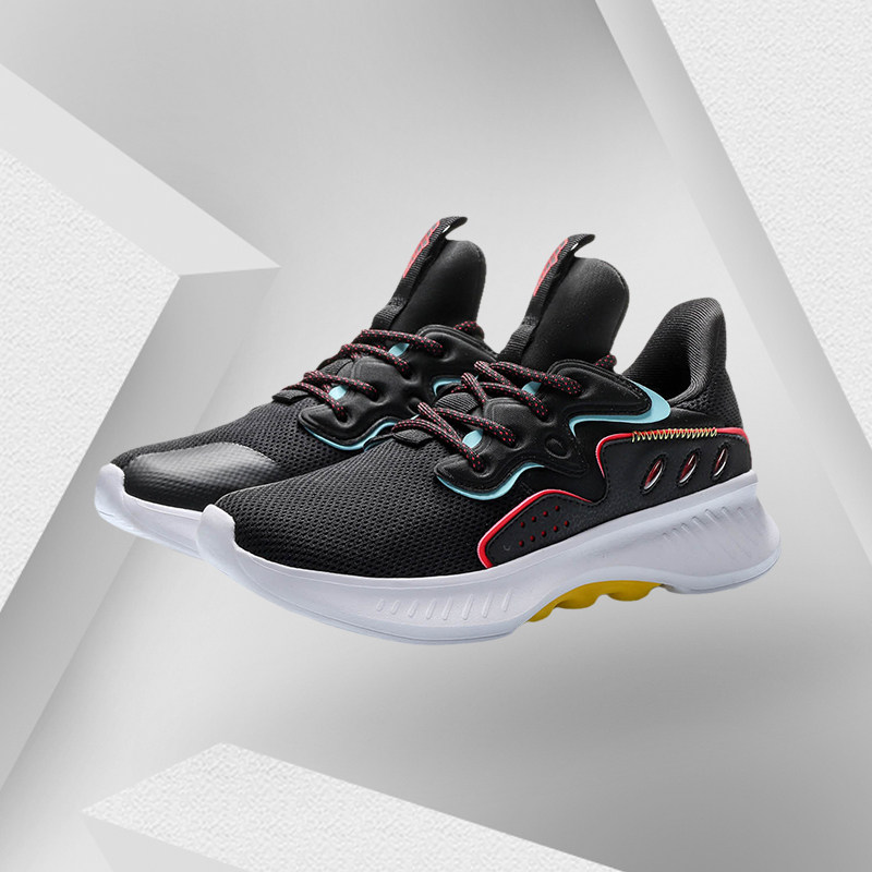 Li Ning running shoes women's shoes 2019 new eazGO lightweight one-piece casual sneakers AREP018