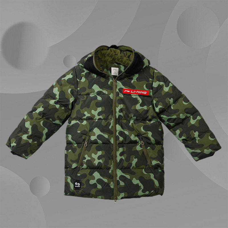 Li Ning Comfort Child Clothing 2019 Winter Thickened Down Wear of Men's Ottman Glasses Suit YYMP041