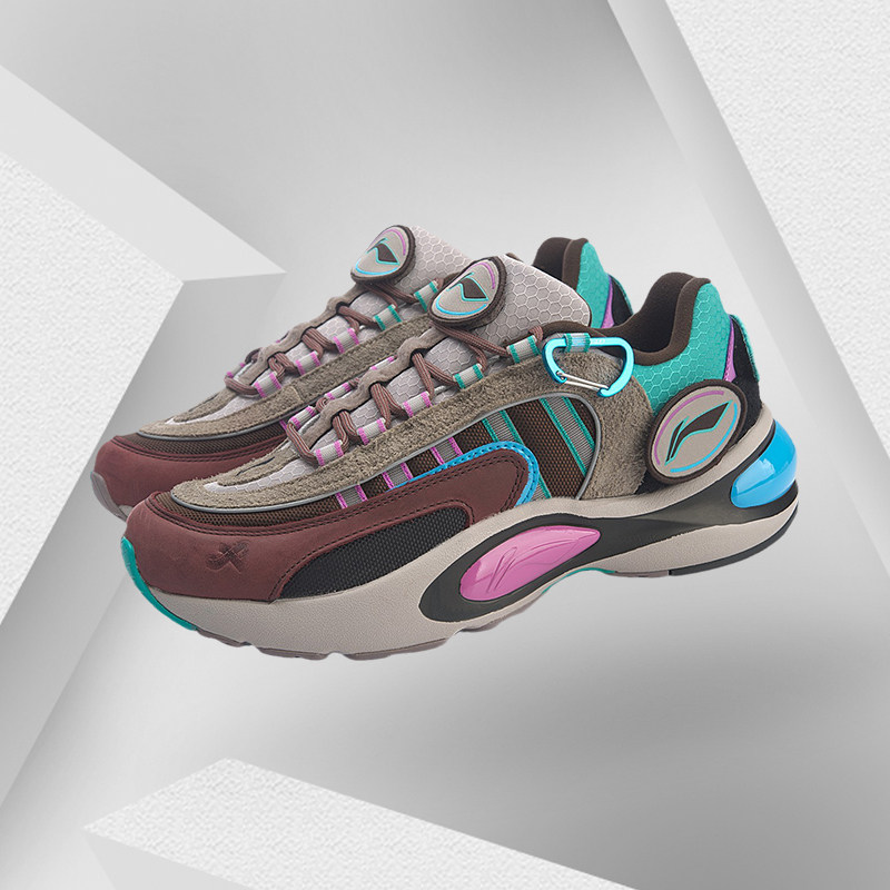 Li Ning new york Fashion Week catwalk men's breathable shock-absorbing running shoes wear-resistant non-slip sneakers ARHP189