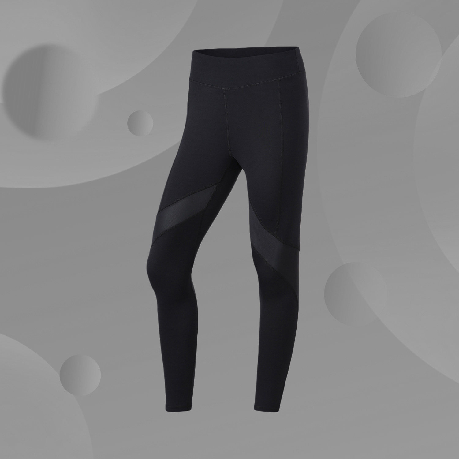 Li Ning Tight Pants Training Series Yoga Women's Middle Waist Fitness Flat Tight Sports Pants AULQ094