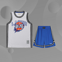 Li Ning boys' basketball match set 2021 new cuhk sleeveless sports two-piece YATR015
