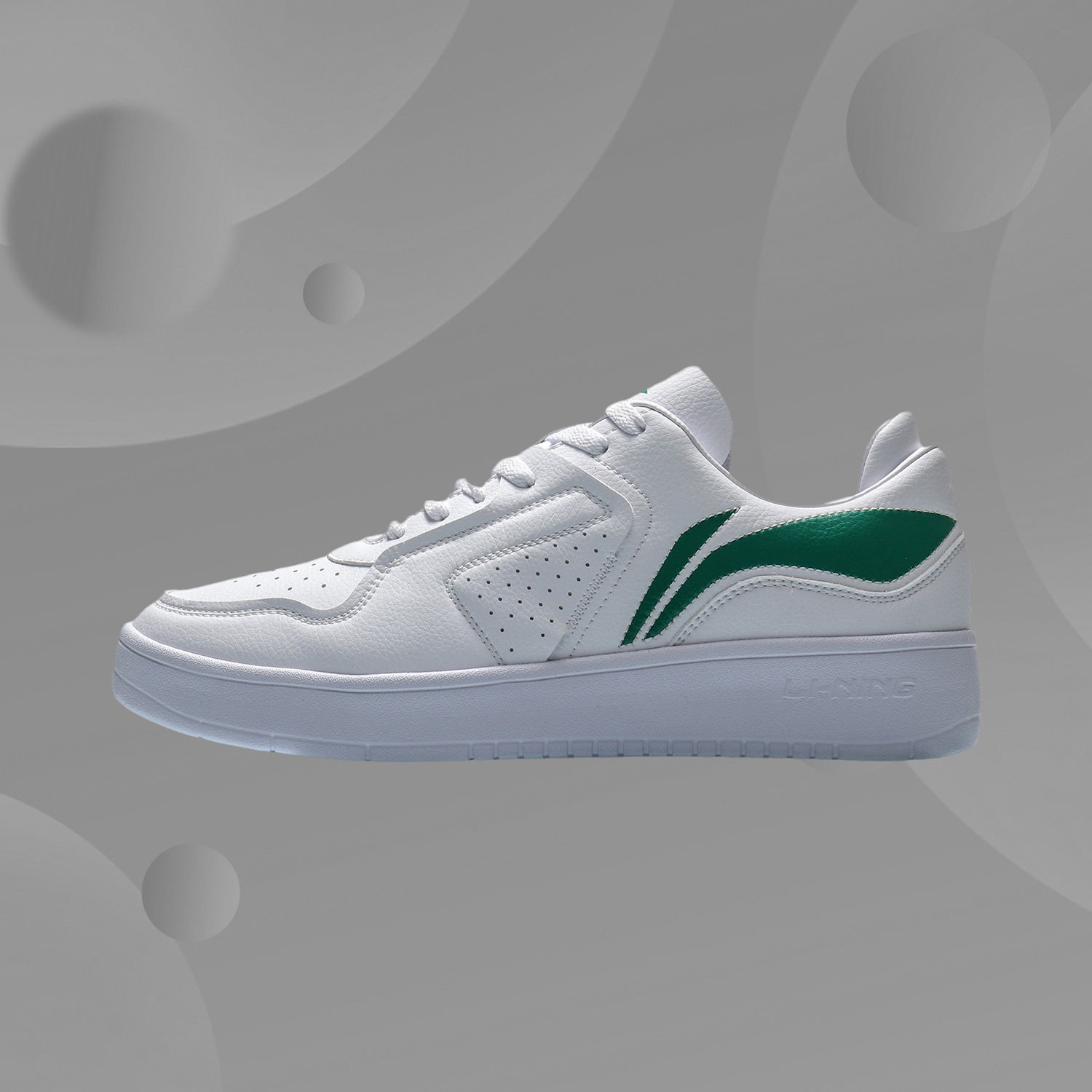 Li Ning Casual Shoes Men's Shoes 2021 New Pint Casual Board Shoes Spring Money Men Low Help Sneakers White Shoes AGCQ251