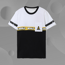 Li Ning Boys Short Sleeve 2020 Summer Boys Knitted T-shirt Big Boy Crewneck Cotton Short Sleeve T-shirt YHSQ037