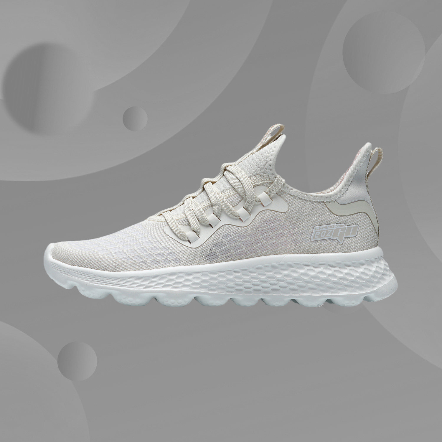 Li Ning Woman Running Shoes 2021 New Pint Comfort Woman Integrated Shock Absorbing Rebound Comfort Running Shoes ARER002