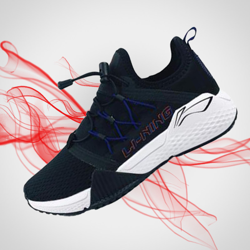 Li Ning Men's Style Casual Shoes Fitness Comprehensive Training Slow Shock Non-slip Men Sneakers AFJP015