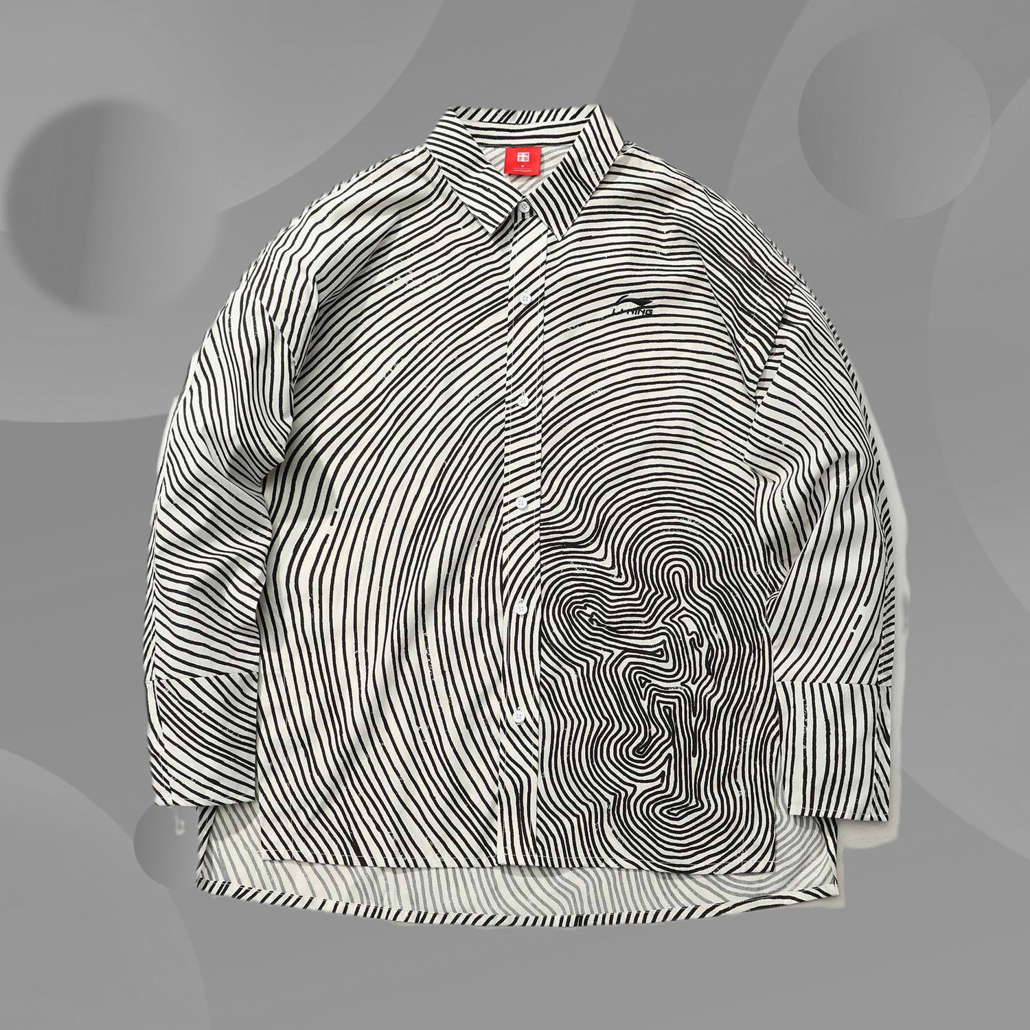 2021 new products Li Ning 21 Spring Summer Paris Fashion Week Show with women loose long sleeve shirt ASHR068