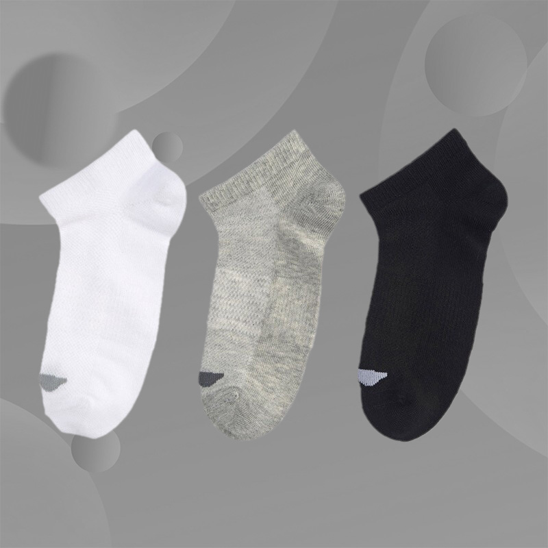 Li Ning Children's socks Male Boy Scout Four Seasons Comfort Breathable Low Heel Socks Short Socks Three Double YWTP082