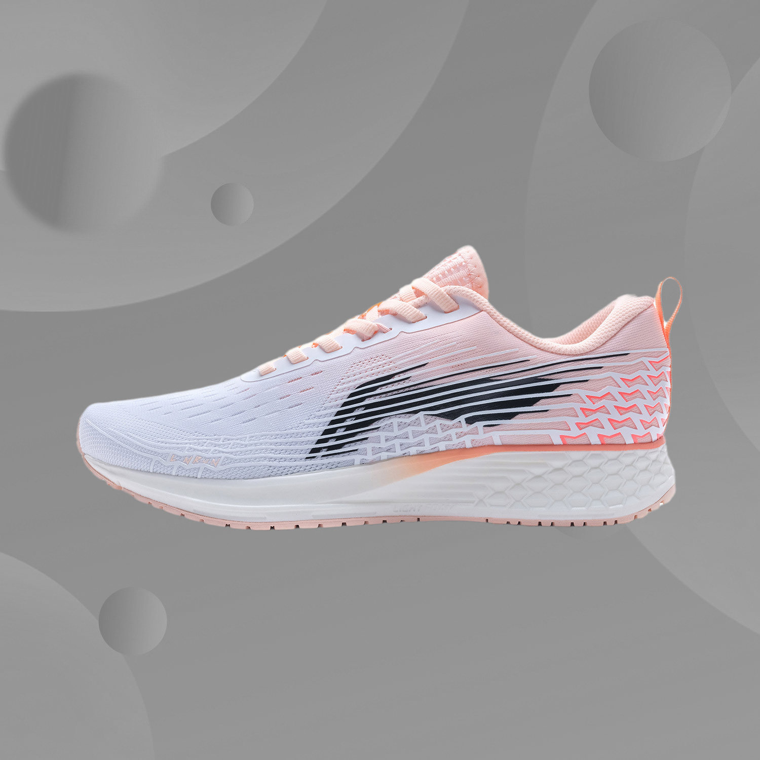 Li Ning Lightweight Breathable Professional Shock Absorbing Running Shoes Women Shoes Casual 100 hitch low help sneakers ARBP046